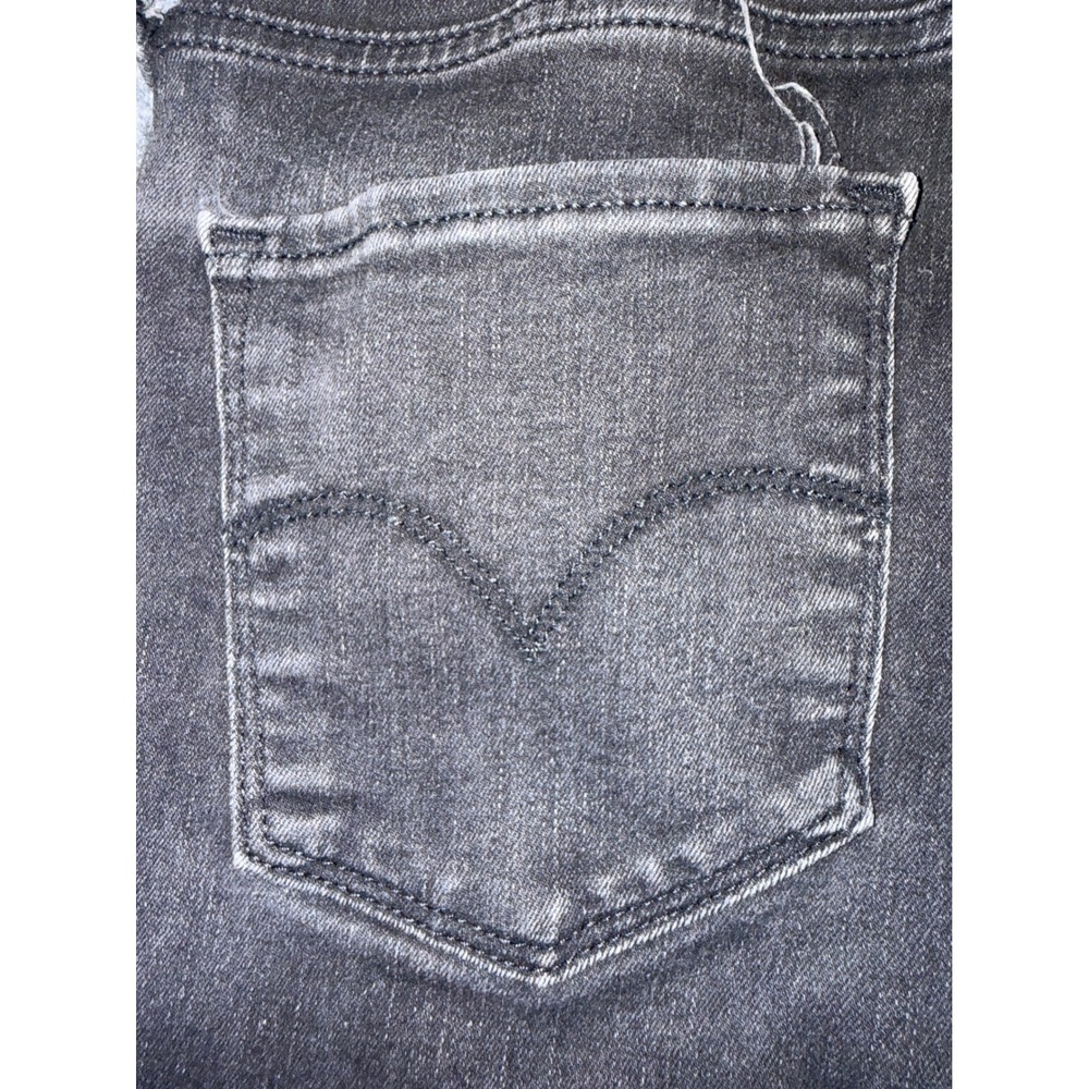 Levis 720 High Rise Super Skinny Jeans Faded Black Denim Womens 29 x 27 - Picture 12 of 13